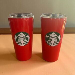 Starbucks Red Insulated Travel Mugs